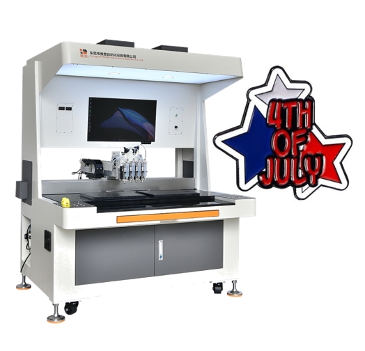 Automatic Enamel Badge Filling Machine for Pride Designs